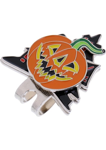 Cadılar Bayramı Balkabağı Visor Golf Ball Markers Klip Golf Aksesuarları