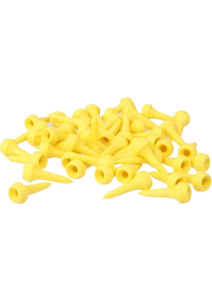 100 Adet Küçük Sarı Plastik Golf Profesyonel Tees Aracı 35MM modelleri