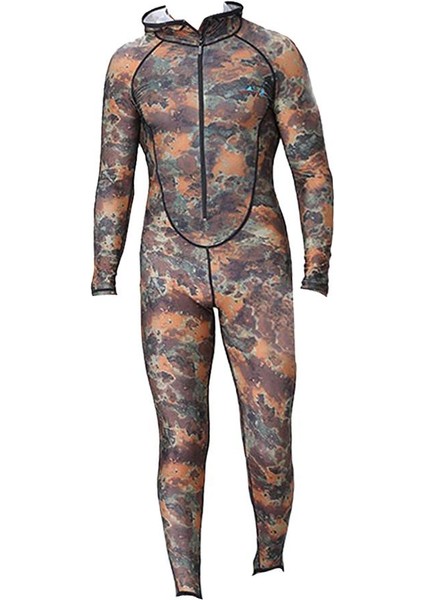 Kamuflaj Wetsuit Tüplü Dalış Sörf Mızrak Avcılığı Xxl
