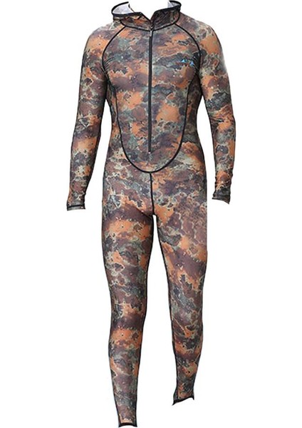 Kamuflaj Wetsuit Tüplü Dalış Sörf Mızrak Avcılığı Xxl
