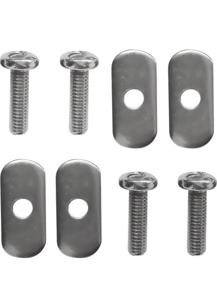 4 Set Paslanmaz Çelik Vida ve Kayık Izi/ Ray Için Oval Somun Donanımı indirimleri