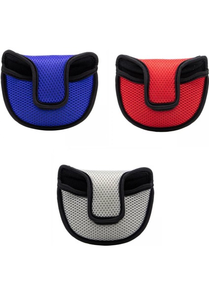 3x Golf Putter Mallet Cover Golfçü Unisex Hediyeleri Için Başlık Kulüpleri Koru