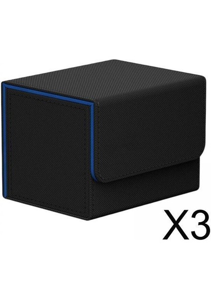 Tcg Için 3x Güverte Kutusu Organizatör Tutucu Depolama Koleksiyon Konteyneri Ekranı(Yurt Dışından)