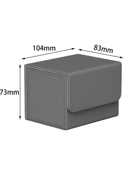 4x Dayanıklı Kart Güverte Kutusu Oyun Kartı Depolama Tcg Sahibi Koleksiyon Organizatörü Siyah + Mavi indirimleri