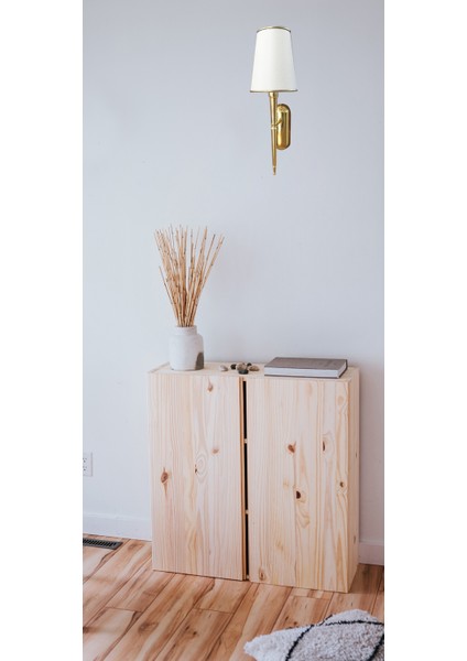 Tekli Konik Şapkalı Gold Beyaz Modern Aplik MOD-AP4403-1GB