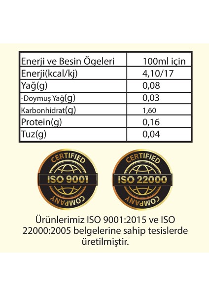 Hanzade Bitkisel Pirinç Sirkesi Doğal Fermantasyon İçilebilir Katkısız Cam Şişe 2 x 500 ml