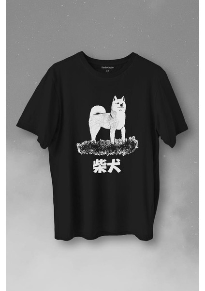 Akita Dog Japon Köpeği Shiba Inu Samurai Japanese Baskılı Tişört Unisex T-Shirt
