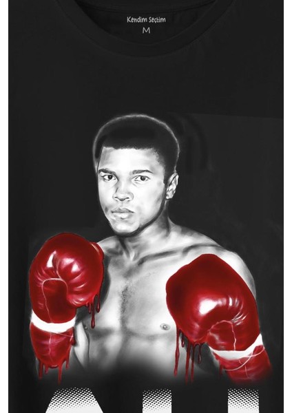 Muhammed Ali Boks Champion Boxing Baskılı Tişört Unisex T-Shirt fiyatları