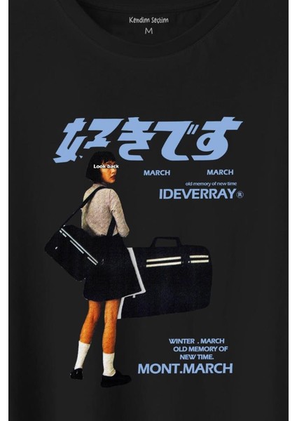Hip Hop Harajuku Kanji Japon Kız Japan Girl Baskılı Tişört Unisex T-Shirt fiyatları