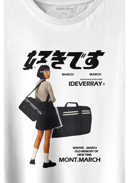Hip Hop Harajuku Kanji Japon Kız Japan Girl Baskılı Tişört Unisex T-Shirt fiyatları