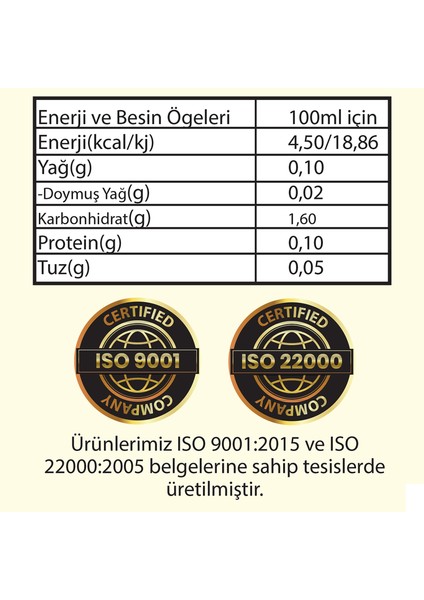 Hanzade Bitkisel Buğday Çimi Sirkesi Doğal Fermantasyon İçilebilir Katkısız Cam Şişe 2 x 500 ml