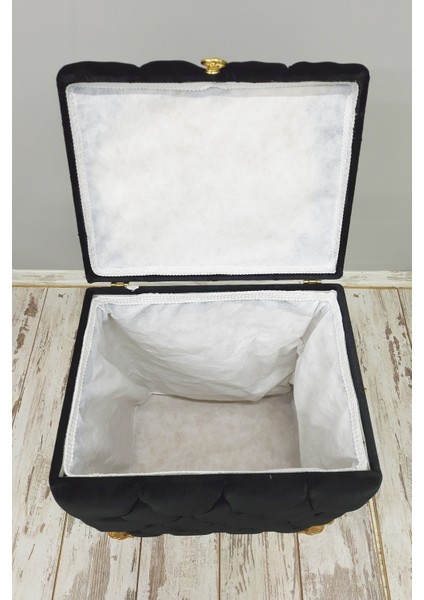 3'lü Çamaşır Sepeti Seti MDF ve İpek Kadife Malzeme ile Şık Tasarım 56x45x33 cm indirimleri