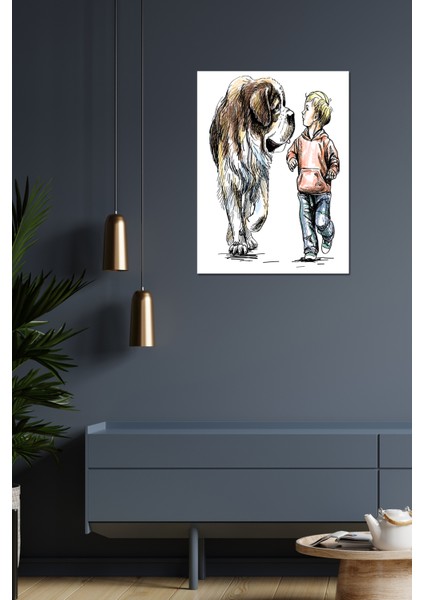 30X40 Çizgisel Sanatsal Tablo