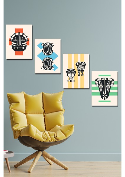 4 Parça 30X40 Poster Tablo Seti