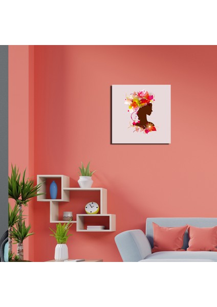 30X30 Kadın Portre Dijital Baskı Tablo