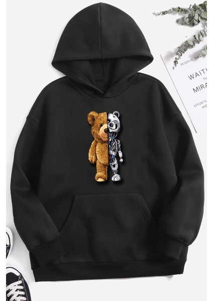 Boys Bear Baskılı Sweatshirt