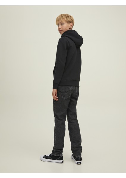 Kapüşonlu Nasa Baskılı Sweatshirt