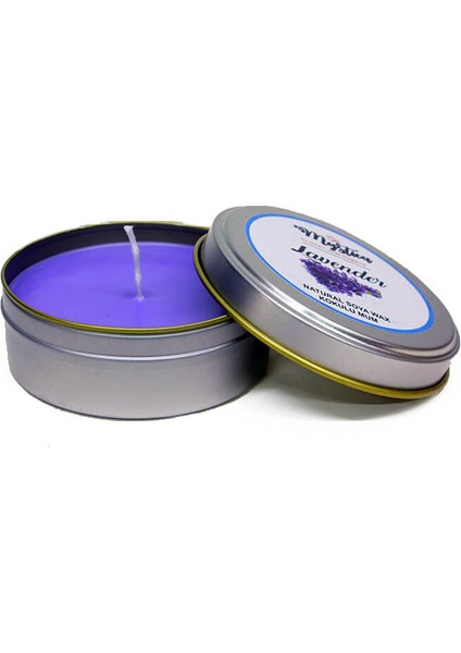 Mum Kokulu Tenekede Lavender Soya Wax