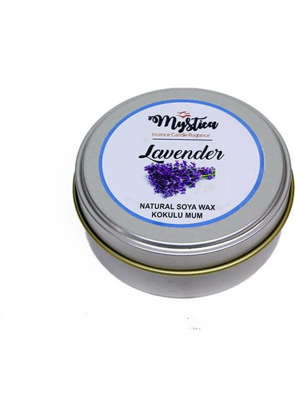 Mum Kokulu Tenekede Lavender Soya Wax