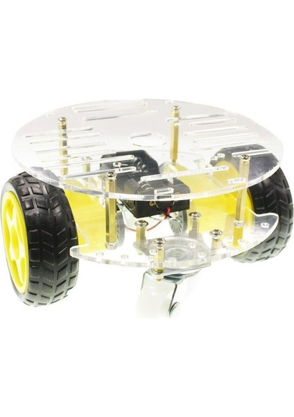 Emes Robotik Yuvarlak Şase 2WD Engelden Kaçan ve Çizgi Takip Eden Wi-Fi Robot Araç Seti