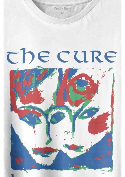 Kendim Seçtim The Cure Lovesong Love Song Rock Music Band Baskılı Tişört  T-Shirt Beyaz