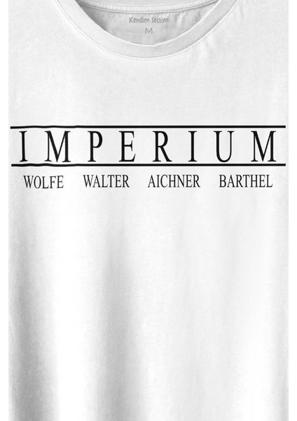 Wwe Imperium Wolfe Walter Aichner Barthel Amerikan Güreşi Baskılı Tişört T-Shirt Beyaz fiyatları