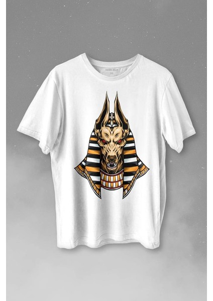 Tılsım Gizli Ilim Tarot Sembolü Kutsal Antik Figür Büyüsü Baskılı Tişört T-Shirt Beyaz