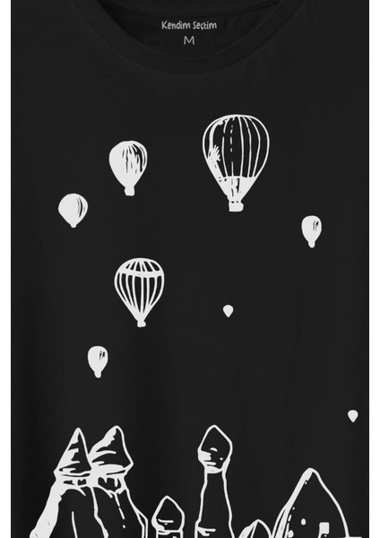 Kapadokya Nevşehir Peri Bacaları Cappadocia Baskılı Tişört T-Shirt fiyatları