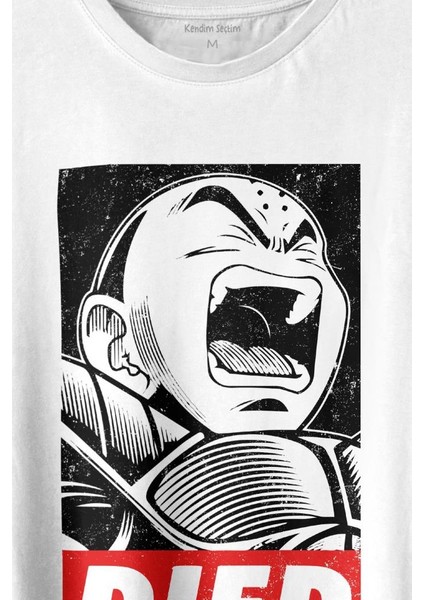 Dragon Ball Krillin Anime Dizi Urban Baskılı Tişört T-Shirt Beyaz fiyatları