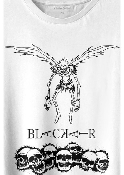 Japon Death Note Black Air Hip Hop Baskılı Tişört T-Shirt Beyaz fiyatları