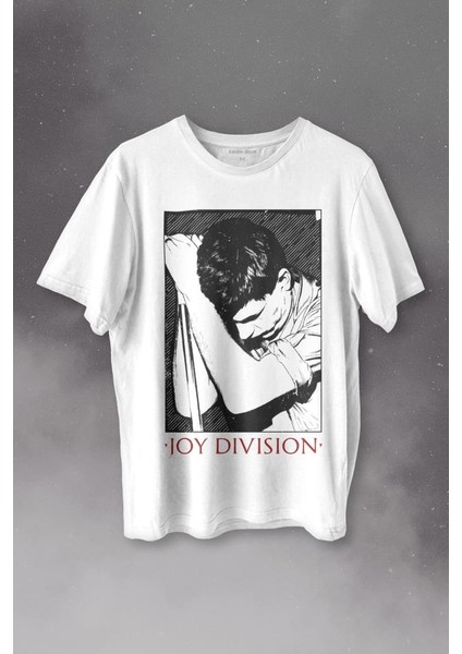 Joy Division Ian Curtis 90S Rock Punk Uk Baskılı Tişört T-Shirt Beyaz