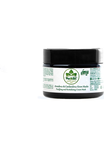 CİLT YENİLEYİCİ ANTİAGİNG KREM MASKE (Spirulina, Kaolin kil)