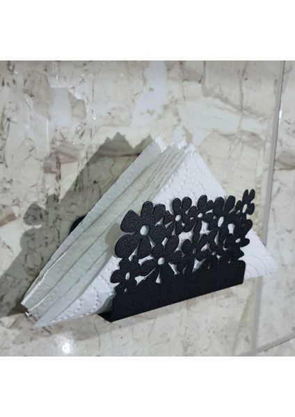 Paslanmaz Metal Çiçek Desenli Mutfak Banyo Sünger ve Bulaşık Teli Sabun Tutucu 2 Adet