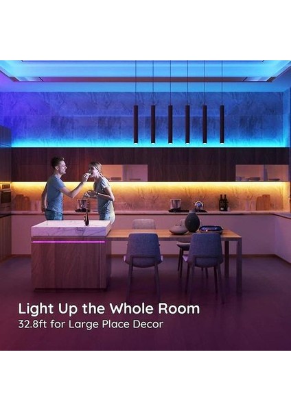 Geliştirilmiş Çok Renkli Rgb LED Işıkları ile LED Işıklar, Aile Odası Mutfaklarda Kullanılan Uzaktan Kumanda Dolabı Dekorasyonu ile LED Işıkları (Yurt Dışından) fırsatları