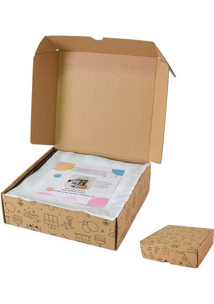 Nobbystar Yapışan Sök Tak Kare Çerçeve - Beyaz 3'lü Paket