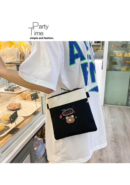 Lise Ortaokul Küçük Taze Kanvas Okul Çantası Beş Parçalı Set (Yurt Dışından) modelleri