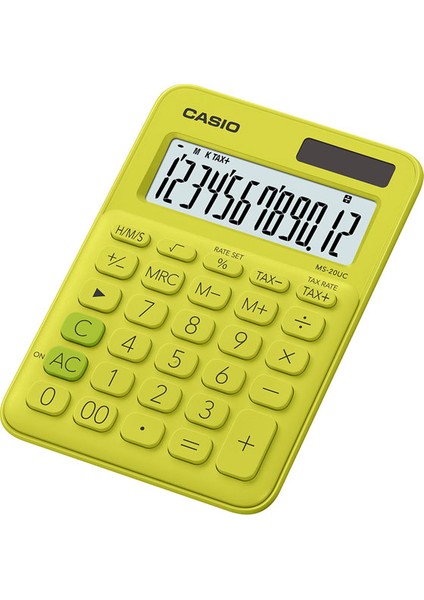 Casıo MS-20UC-YG Renkli Masa Tipi 12 Hane Hesap Ma