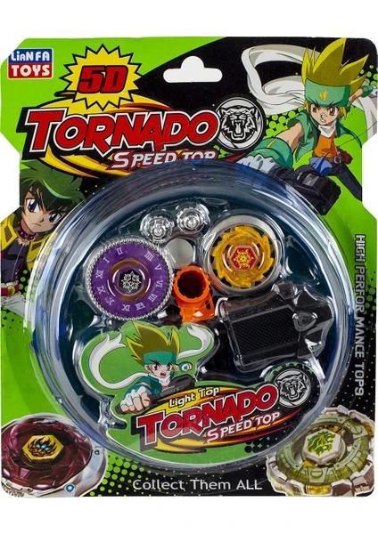 Tornado Beyblade - Ikili Beyblade Oyuncak - Sahalı