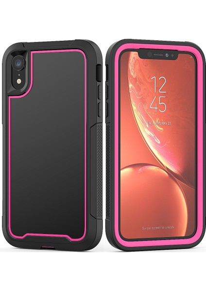 iPhone Xr iPhone Xr Çerçeve Serisi Için Tpu + Pc Toz Geçirmez Çizilmeye Dayanıklı Damla Geçirmez Koruyucu Kılıf - Pembe (Yurt Dışından)