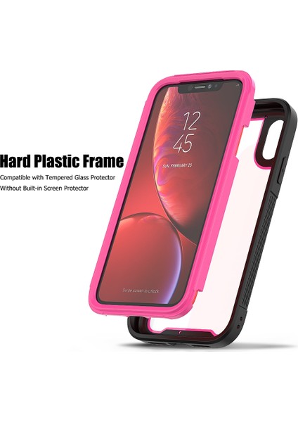 iPhone Xr iPhone Xr Çerçeve Serisi Için Tpu + Pc Toz Geçirmez Çizilmeye Dayanıklı Damla Geçirmez Koruyucu Kılıf - Pembe (Yurt Dışından)