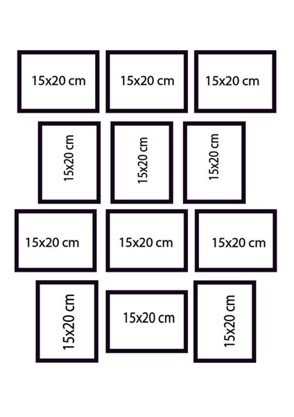 12 Parça Dini Modern Tablo Seti