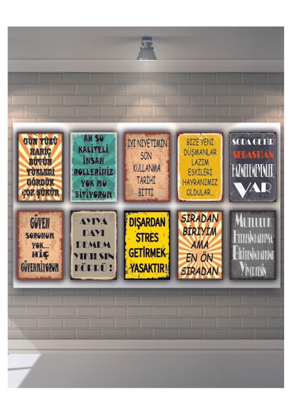 Deli Gibi Sevmek Ruhumuzda Var Ahşap Poster