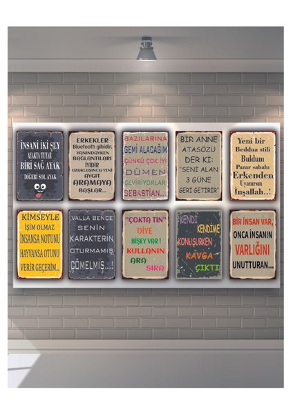 Deli Gibi Sevmek Ruhumuzda Var Ahşap Poster