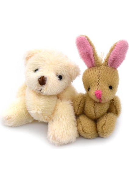 1.97INCH Mini Ortak Bear ve Tavşan Peluş Oyuncak 1:12 Dollhouse Dekor Oyuncakları (Yurt Dışından) indirimleri
