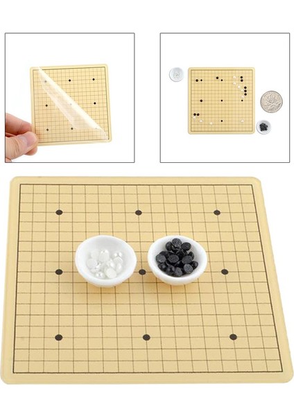 2 Kit 1:12 Ölçekli Dollhouse Weiqi Oyun Bebek Sahne Dekorasyonu (Yurt Dışından) fırsatları