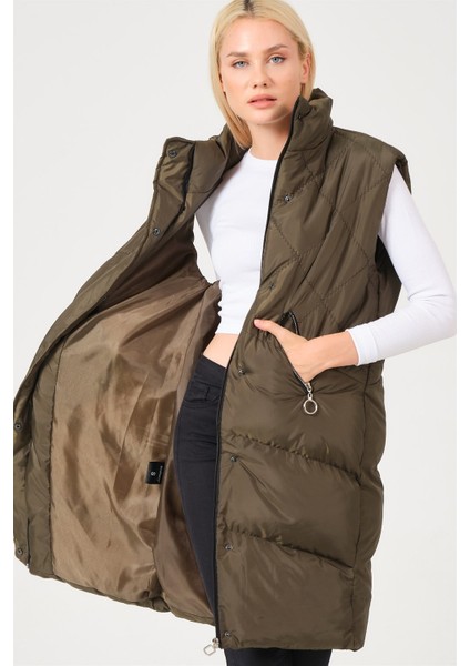 Z6743 Dewberry Bayan Yelek-Haki modelleri