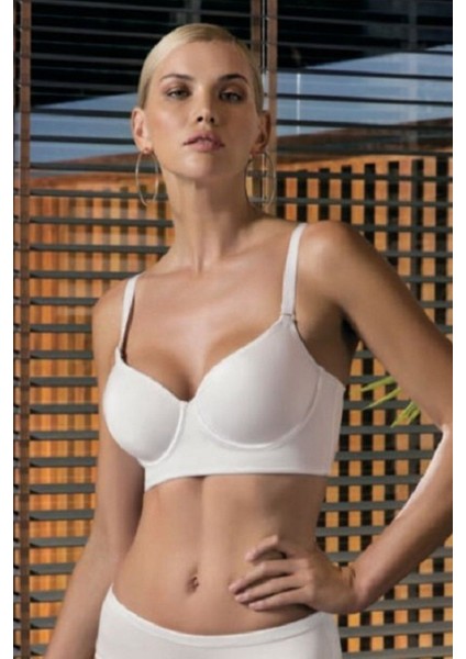 8110 Soft Cup Desteksiz Sütyen-Beyaz