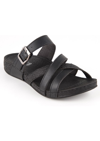 Orthopedix Gizeh Anatomik Ayarlanabilir Tokalı Kadın Terlik 31119