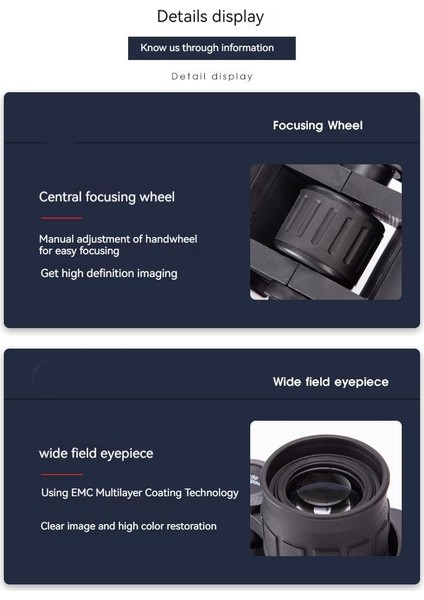 20X50 Dürbün Dış Mekan Seyahat Ekipmanları (Yurt Dışından) fırsatları