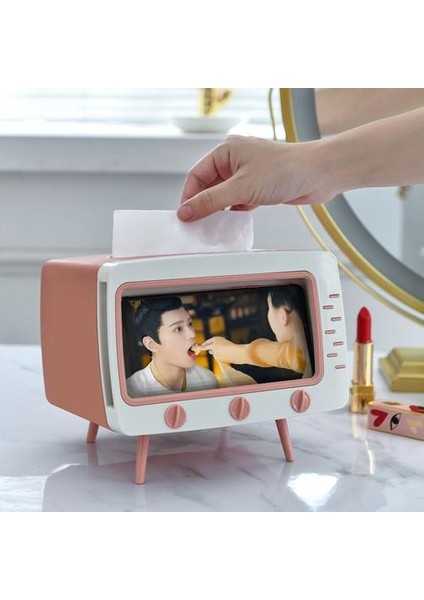 Tv Doku Kutusu Masaüstü Kağıt Tutucu (Yurt Dışından)